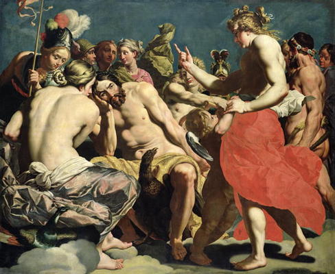 The Gods of Olympus (oil on canvas) van Abraham Janssens van Nuyssen