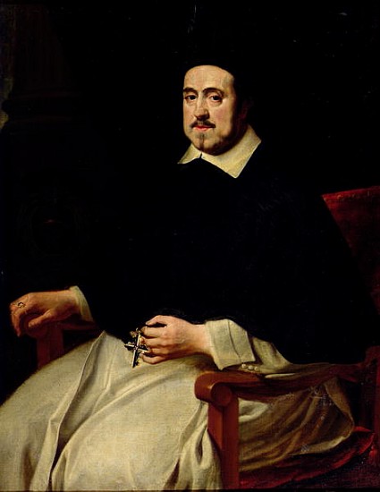 Portrait of Ambrosius Cappelus, Bishop of Antwerp van Abraham Jansz. van Diepenbeeck