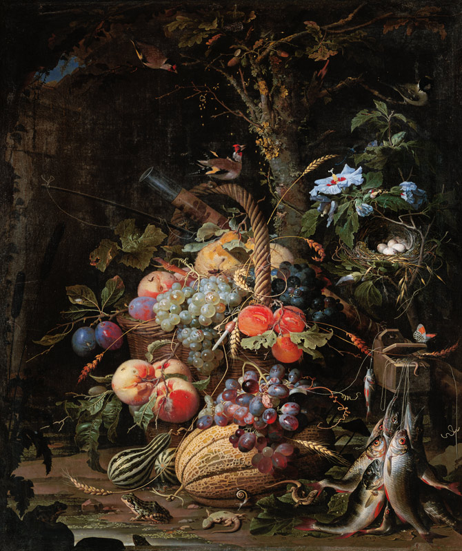 Der Früchtekorb. van Abraham Mignon