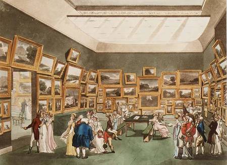 Old Bond Street: Exhibition of Watercolour Drawings from Ackermann's 'Microcosm of London' van A.C. Rowlandson