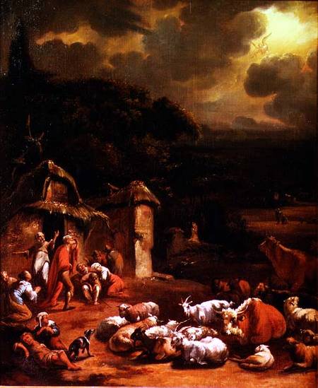 The Annunciation to the Shepherds van Adam Colonia