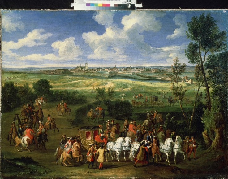 The Royal Convoy van Adam Frans van der Meulen