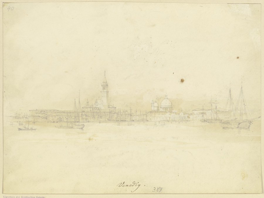 View on Venice van Adolf Hoeffler