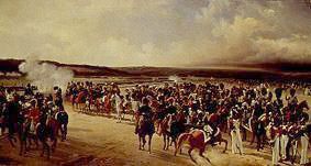 Französische Truppen paradieren vor Charles X. (Oktober 1829) van Adolf Ladurner