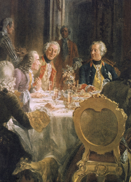 Frederick t.Gr.and guests van Adolph Friedrich Erdmann von Menzel