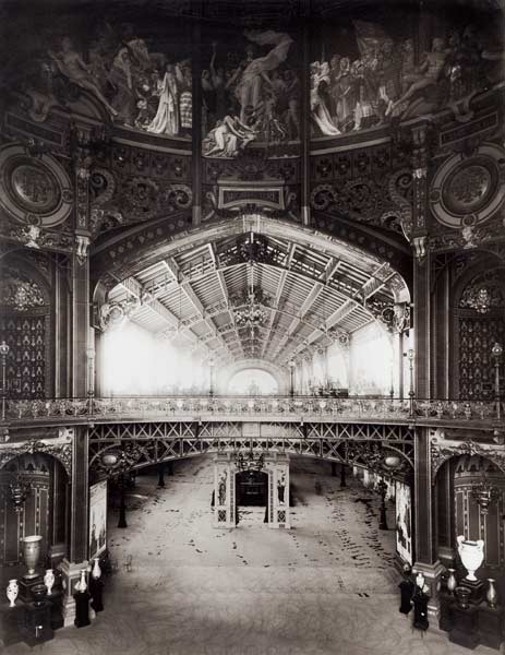 The Central Dome of the Universal Exhibition of 1889 in Paris (b/w photo)  van Adolphe Giraudon