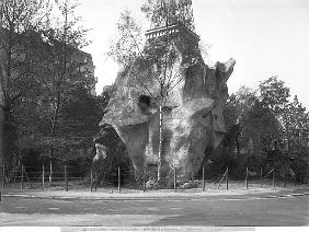 Prehistoric house at the Universal Exhibition of 1889 in Paris, architect Charles Garnier (1825-98)