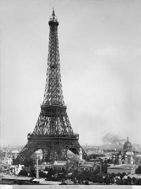 The Eiffel Tower (1887-89) photographed during the Universal Exhibition of 1889 in Paris, architect 