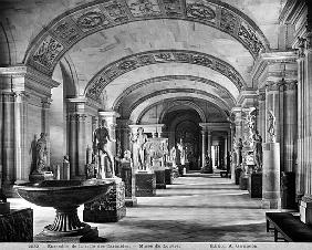 View of the Caryatids'' room in the Louvre Museum, c.1900-04