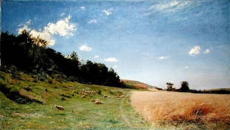 Edge of the Woods on the Outkirts of Eu van Adolphe Gustave Binet