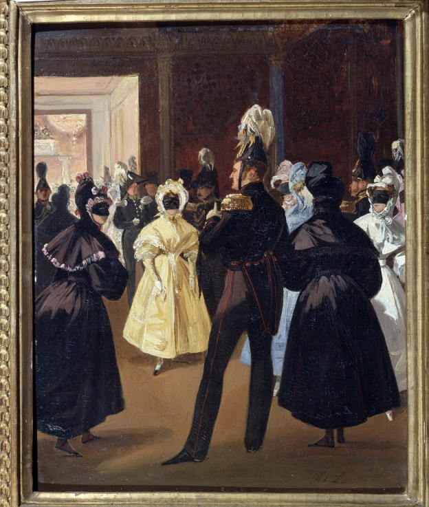 Emperor Alexander I. at the Masquerade Ball van Adolphe Ladurner
