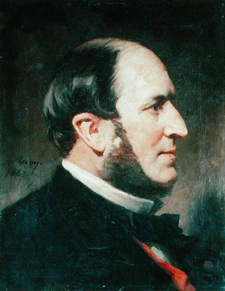 Baron Georges Eugene Haussmann (1809-91) van Adolphe Yvon