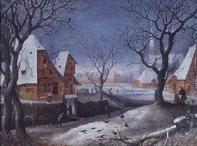Winter Landscape with Fowlers