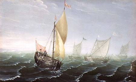 Shipping in Windswept Waters van Aert van Antum
