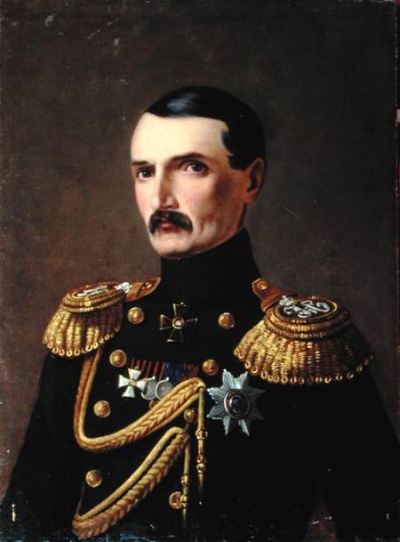 Portrait of Admiral V.A. Kornilov (1806-1854), Hero of Crimea van A.F. Permyakov