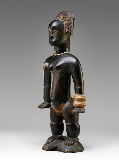 Standing female figure, Guro, Ivory Coast, 19th-20th century van African School
