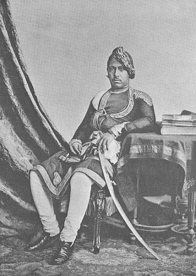 Maharaja Jashwant Singh of Bharatpur van (after) English photographer