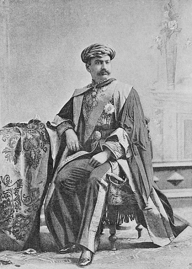 Maharaja Bhagvatsingh of Gondal van (after) English photographer