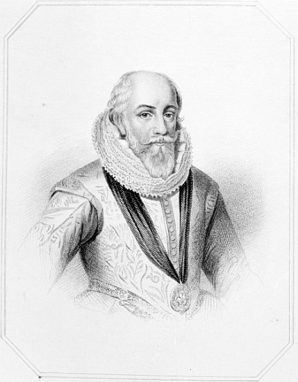 Edward Somerset, after an engraving from ''Lodge''s British Portraits'' van (after) English School
