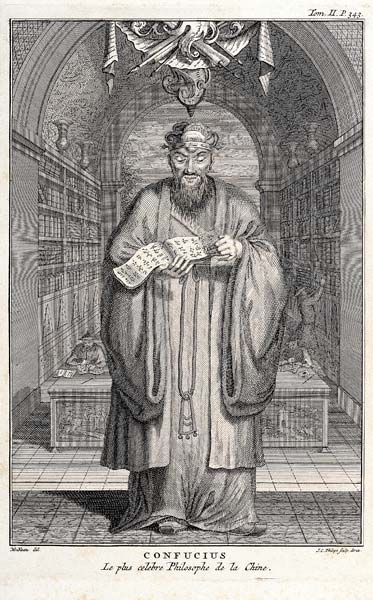 Kong-Fu-Tse, or Confucius, the Most Celebrated Philosopher of China; engraved by Henry Fletcher (fl. van (after) Honbleau