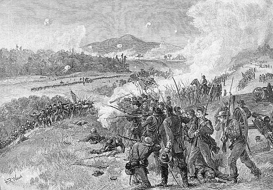 The Battle of Resaca, Georgia, May 14th 1864, illustration from ''Battles and Leaders of the Civil W van (after) Alfred R. Waud