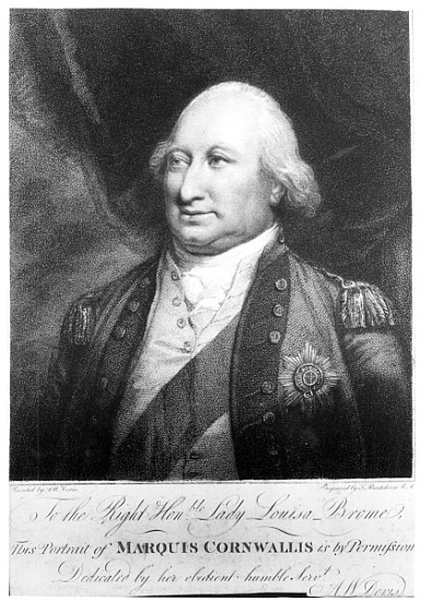 Charles, Marquis of Cornwallis van (after) Anthony Devis