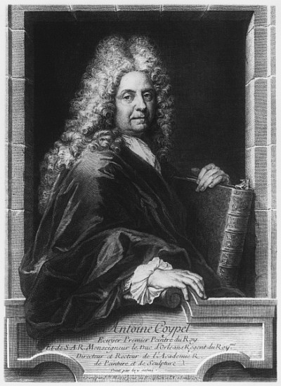 Antoine Coypel, after a self portrait; engraved by Jean Baptiste Masse (1687-1767) 1717 van (after) Antoine Coypel