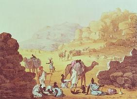 A Slave Caravan, plate from ''A Narrative of Travels in Northern Africa''