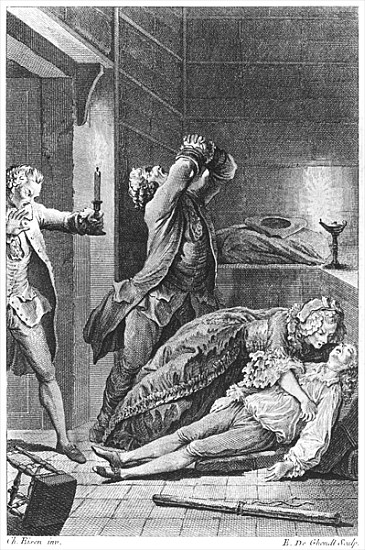 Jean Calas (1698-1762) discovering his dead sonby Emmanuel Jean Nepomucene de Ghendt (1738-1815) van (after) Charles Joseph Dominique Eisen