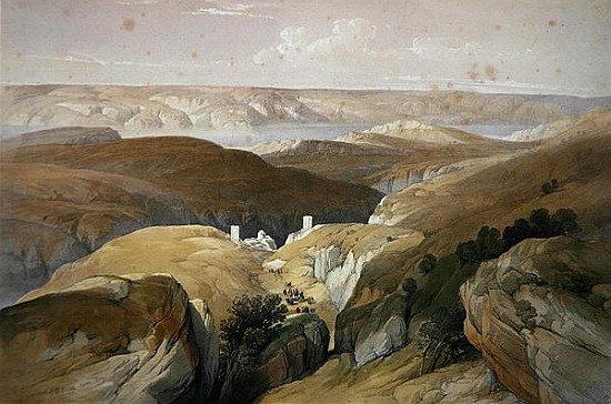 Convent of St. Saba, April 1839, from Volume II of ''The Holy Land'' van (after) David Roberts