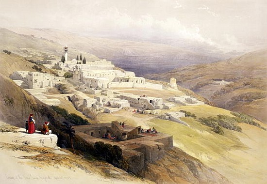 Convent of the Terra Santa, Nazareth, April 21st 1839, plate 30 from Volume I of ''The Holy Land'';  van (after) David Roberts