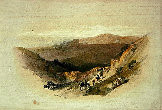 Ruins of Semua, 16th March 1839 from Volume 1 of ''The Holy Land'' van (after) David Roberts