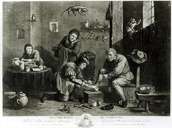 The Country Surgeon; engraved by Thomas Major (1714-99) 1747 van (after) David the Younger Teniers