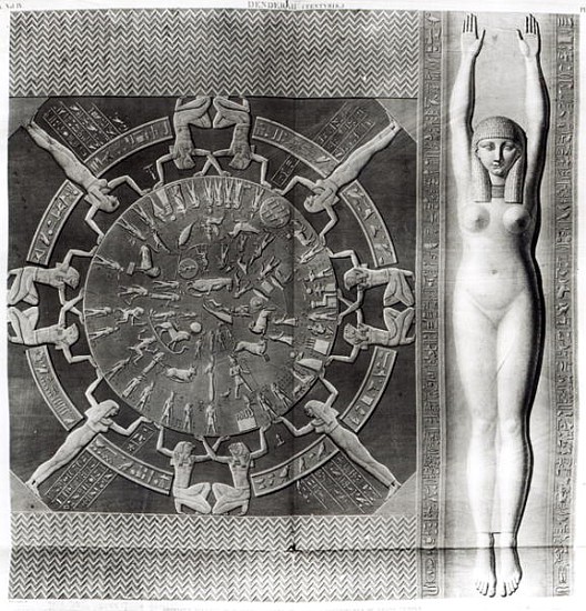 Dendera Zodiac; engraved in 1802 van (after) Dominique Vivant Denon