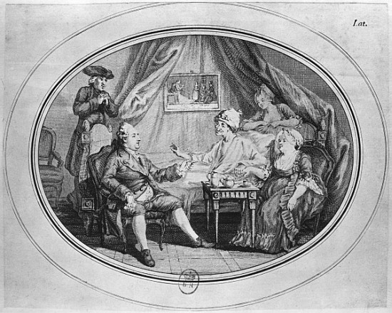 The Luncheon at Ferney, 4th July 1775 van (after) Dominique Vivant Denon