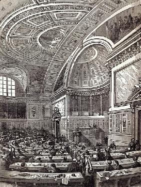The French Chamber of Peers, from The Illustrated London News, 1st February 1845