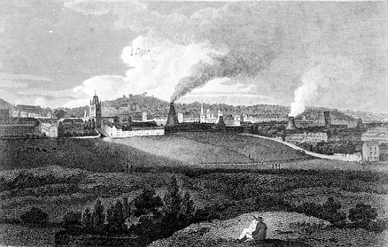 View of Bristol from Pile Hill; engraved by Heath, pub.John Agg van (after) Edward Bird
