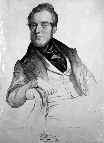 Michael Balfe; engraved by the artist van (after) Firmin Salabert