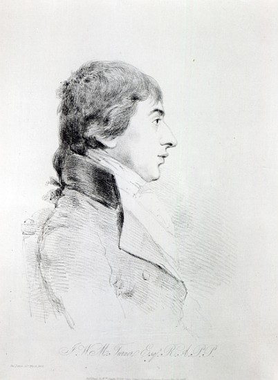 Joseph Mallord William Turner R.A; engraved by William Daniell van (after) George Dance