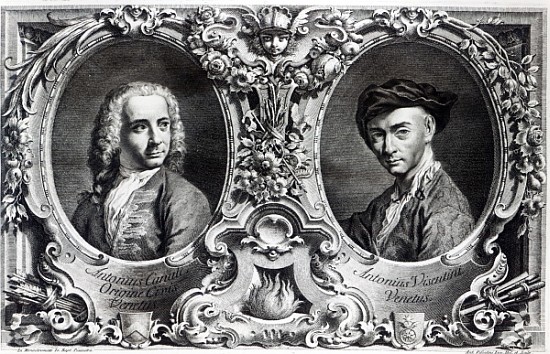 Canaletto and Antonio Visentini by Visentini van (after) Giambattista Piazzetta