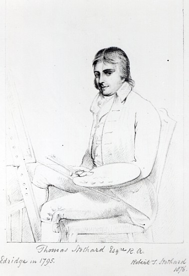 Thomas Stothard Esq. RA; engraved by Robert J. Stothard van (after) Henry Edridge