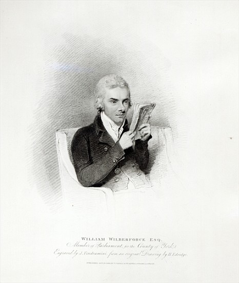 William Wilberforce; engraved by J. Vendramini van (after) Henry Edridge
