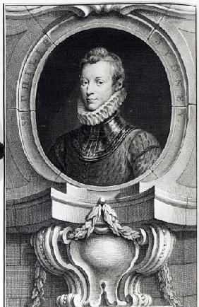 Sir Philip Sidney; engraved by Jacobus Houbraken