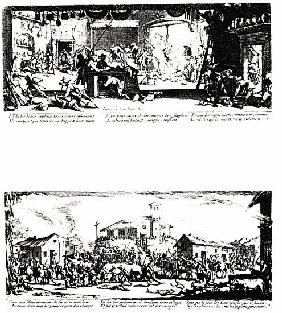 The Pillage of a Farm and The Razing of a Village, plates 5 and 7 from ''The Miseries and Misfortune