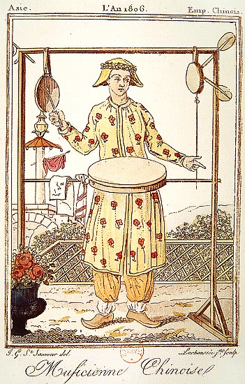 Chinese Musician van (after) Jacques Grasset de Saint-Sauveur