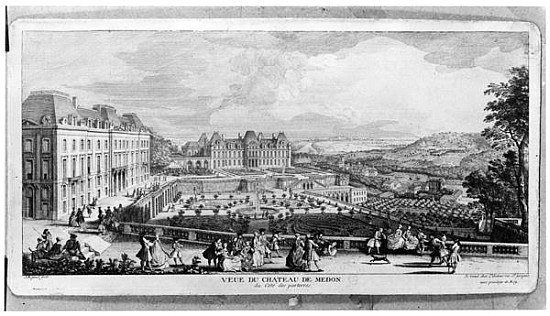 View of Chateau de Meudon van (after) Jacques Rigaud