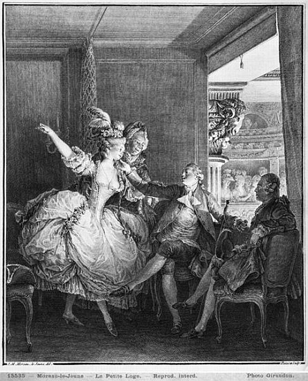 The Small Box; engraved by Charles Emmanuel Patas (1744-1802) c.1777 van (after) Jean Michel the Younger Moreau