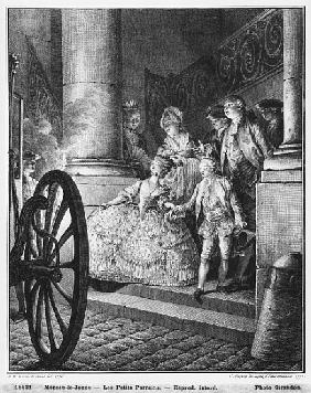 The Little Godfathers, 1776; engraved by in 1777 Pierre Charles Baquoy (1759-1829) and Charles Emman