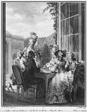 The whist party; engraved by Jean Dambrun (1741-after 1808) 1783