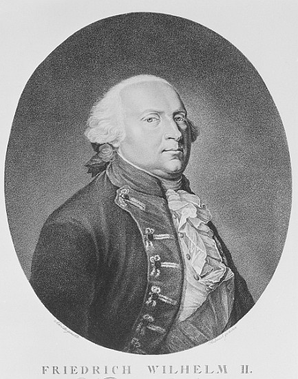 Friedrich Wilhelm II of Prussia van (after) Johann Heinrich Schroder